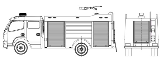 消防車(chē)上裝結(jié)構(gòu)圖 消防車(chē)上裝結(jié)構(gòu)圖